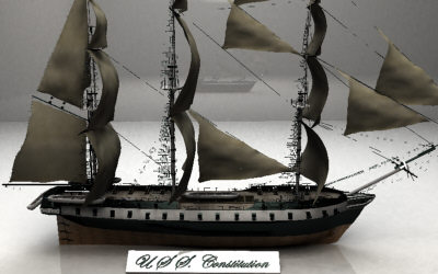 3d model u s constitution ship - U.S.S. CONSTITUTION... by Monkey Wrench